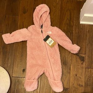 The North Face Cozy Pink Kids Footie